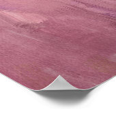 Aangepaste Een droom in tinten roze Poster (Hoek)