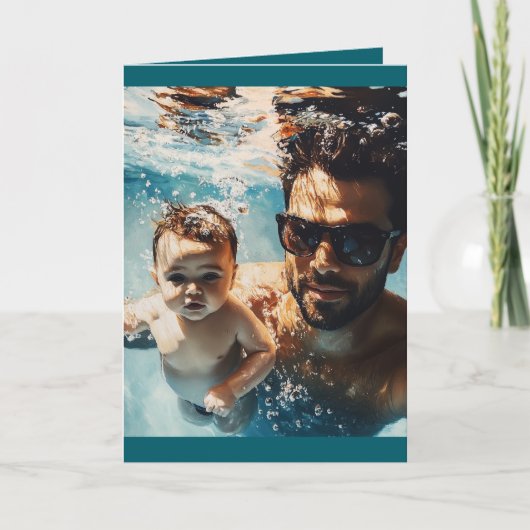 Aangepaste één foto en bericht in gevouwen Kaart (Voorkant)