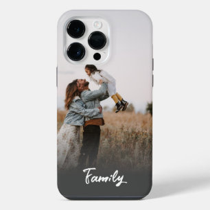 Aangepaste Eén Foto Familie Portret Vervagende Tek iPhone 14 Pro Max Hoesje