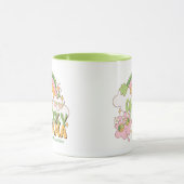 Aangepaste Eén Gelukkige Mama Retro Mooie Regenboo Mok (Midden)