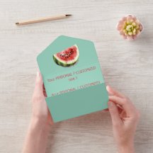 Aangepaste EEN IN EEN MELOEN Zomerfeest Verjaardag