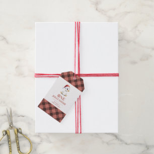 Aangepaste Eén Jollige Gans December Eerste Verjaa Cadeaulabel