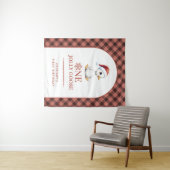 Aangepaste Eén Jollige Gans December Eerste Verjaa Wandkleed (In Situ (horizontaal))