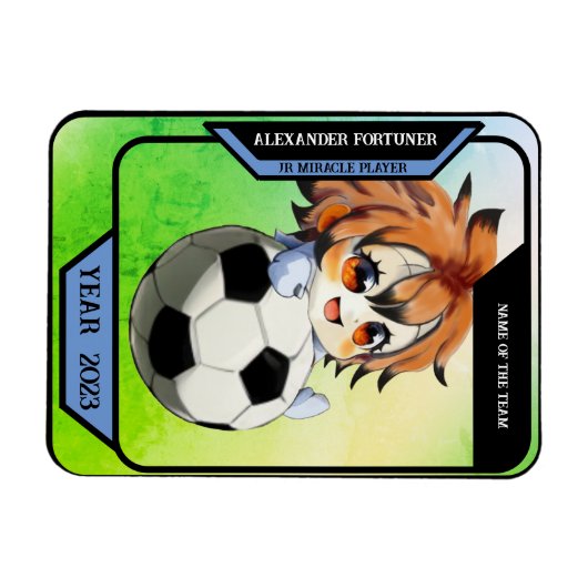 Aangepaste een Sport Kaart Magneet (Horizontaal)