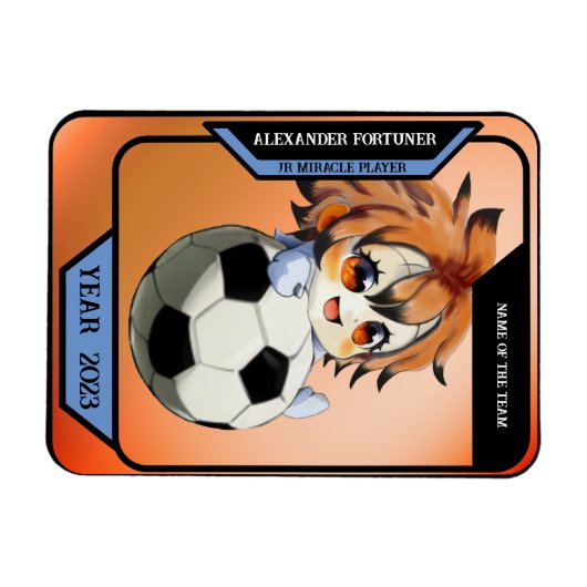 Aangepaste een Sport Kaart Magneet (Horizontaal)