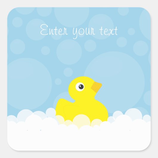 Aangepaste eend douche Stickers (Voorkant)