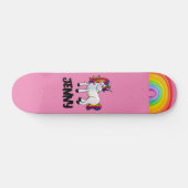 AANGEPASTE EENHOORN REGENBOOG ROZE MEISJES Skatebo Persoonlijk Skateboard (Horizontaal)