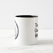 Aangepaste Eenhoorn Sobriety Milestone Gift Tweekleurige Koffiemok (Center)