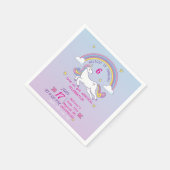 Aangepaste Eenhoorn Verjaardagsfeest servetten Bew (Hoek)