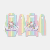 Aangepaste eenhoorn verjaardagsfeestje gunstdozen bedankdoosjes (Uitgevouwen)