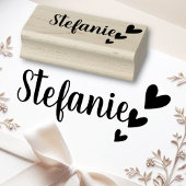 Aangepaste Eenvoudige 3-liefdesharten Aangepaste n Rubberstempel