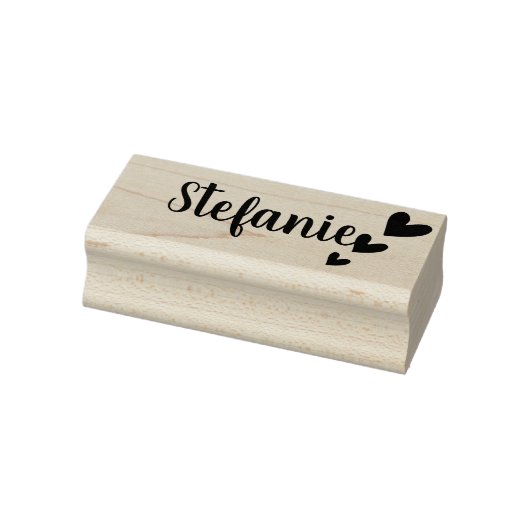 Aangepaste Eenvoudige 3-liefdesharten Aangepaste n Rubberstempel (Stempel)