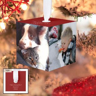 Aangepaste Eenvoudige 4 foto's rood Decoratie