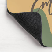 Aangepaste eenvoudige abstracte beige achtergrond muismat (Hoek)