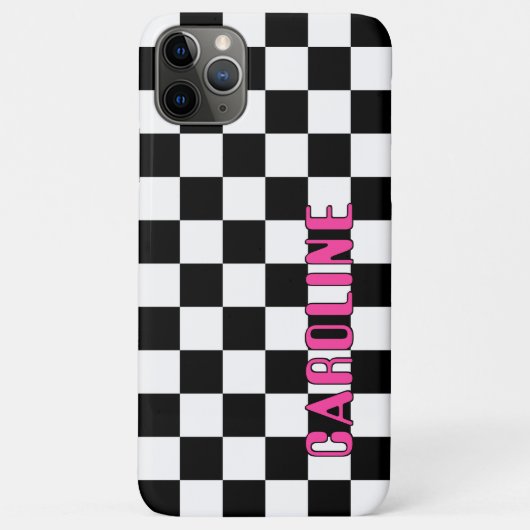 Aangepaste Eenvoudige Abstracte Geometrische Check Case-Mate iPhone Case (Achterkant)