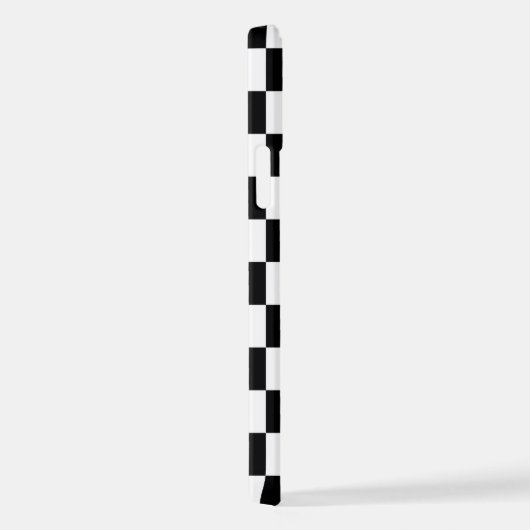 Aangepaste Eenvoudige Abstracte Geometrische Check iPhone Hoesje (Rechterkant)