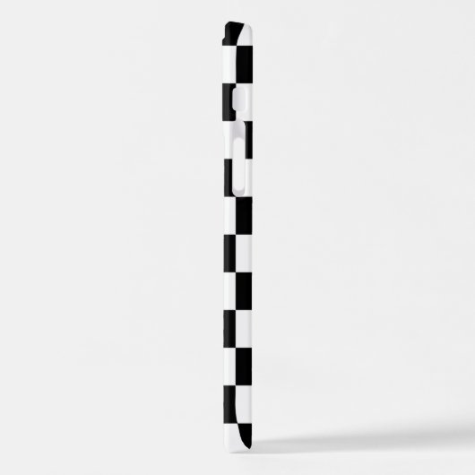 Aangepaste Eenvoudige Abstracte Geometrische Check iPhone Hoesje (Linkerkant)