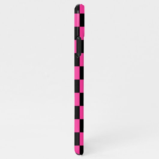 Aangepaste Eenvoudige Abstracte Geometrische Check iPhone Hoesje (Rechterkant)