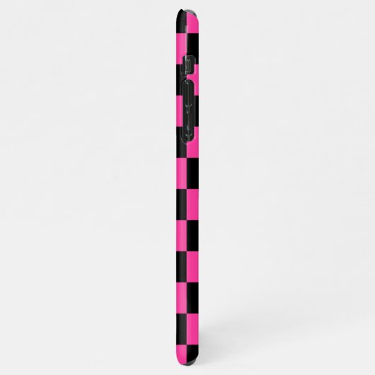 Aangepaste Eenvoudige Abstracte Geometrische Check iPhone Hoesje (Linkerkant)