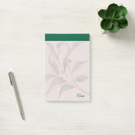 Aangepaste eenvoudige achtergrond natuurlijk groen post-it® notes