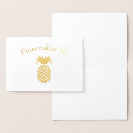 Aangepaste eenvoudige ananas folie kaarten (Display)