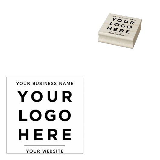 Aangepaste Eenvoudige bedrijfsnaam Website Logo 2. Rubberstempel (Gestempeld)