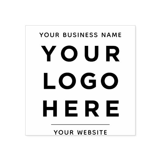 Aangepaste Eenvoudige bedrijfsnaam Website Logo 2. Rubberstempel (Afrduk)