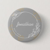 Aangepaste eenvoudige 'best man'-Button Ronde Button 5,7 Cm (Voorkant)
