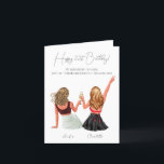 Aangepaste Eenvoudige Birthday Kaart voor beste vr<br><div class="desc">Ik kan alles aanpassen, van haarkleur tot kledingstijl, voor je zuster's verjaardagskaart. Als je aanpassingen wilt, vertel het me dan, en het is gratis. Deze gepersonaliseerde verjaardagskaart is de perfecte manier om je beste vriend te shows hoeveel je om hen geeft. De kaart is ontworpen met eenvoud in het achterhoofd,...</div>