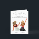 Aangepaste Eenvoudige Birthday Kaart voor beste vr<br><div class="desc">Ik kan alles aanpassen, van haarkleur tot kledingstijl, voor je zuster's verjaardagskaart. Als je aanpassingen wilt, vertel het me dan, en het is gratis. Deze gepersonaliseerde verjaardagskaart is de perfecte manier om je beste vriend te shows hoeveel je om hen geeft. De kaart is ontworpen met eenvoud in het achterhoofd,...</div>