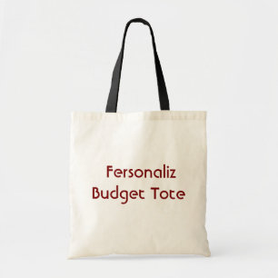 aangepaste eenvoudige Budget Tote Bag