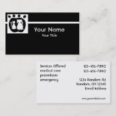 Aangepaste eenvoudige dierenartsenzorg visitekaart visitekaartje (Voorkant / Achterkant)