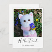 Aangepaste, eenvoudige , directe foto van elegant briefkaart (Voorkant / Achterkant)