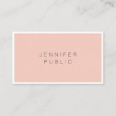 Aangepaste Eenvoudige Elegante Moderne Minimalisti Visitekaartje (Voorkant)