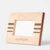 Aangepaste Eenvoudige Elegante Moderne Monogram Na Gegraveerde Lijstjes (Links)