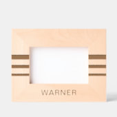 Aangepaste Eenvoudige Elegante Moderne Monogram Na Gegraveerde Lijstjes (Voorkant)