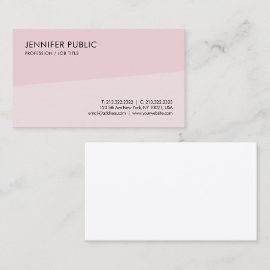 Aangepaste, eenvoudige, elegante professionele Sja Visitekaartje (Voorkant / Achterkant)