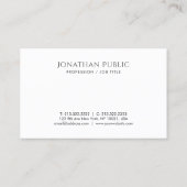 Aangepaste, eenvoudige, elegante rendy Sjabloon Visitekaartje (Achterkant)