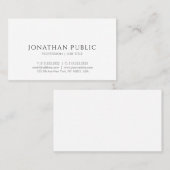 Aangepaste, eenvoudige, elegante Sjabloon voor des Visitekaartje (Voorkant / Achterkant)