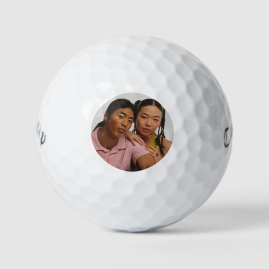 Aangepaste Eenvoudige Foto Golfballen (Voorkant)