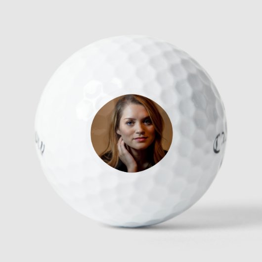 Aangepaste Eenvoudige Foto Golfballen (Voorkant)