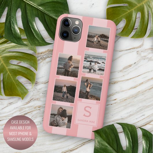 Aangepaste eenvoudige foto's op mosterd koraal roo Case-Mate iPhone case
