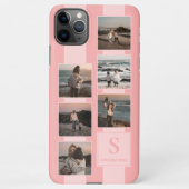 Aangepaste eenvoudige foto's op mosterd koraal roo iPhone hoesje (Achterkant)