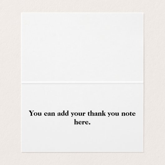 Aangepaste Eenvoudige glittergreep dankzij Visitekaartje (Binnenkant ongevouwen)