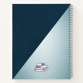 Aangepaste eenvoudige grijze Notitieboek (Achterkant)