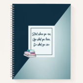 Aangepaste eenvoudige grijze Notitieboek (Voorkant)