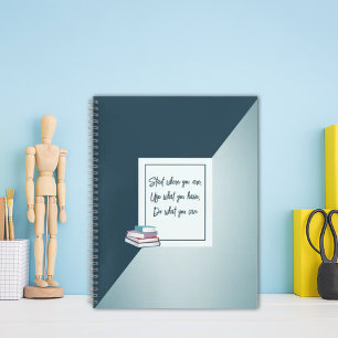 Aangepaste eenvoudige grijze Notitieboek