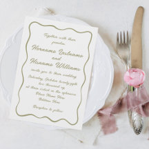 Aangepaste Eenvoudige Hand Geschreven Olijfgroen H