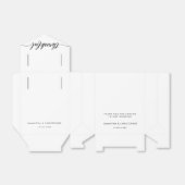 Aangepaste eenvoudige lekkere bruiloft bedankt bedankdoosjes (Uitgevouwen)