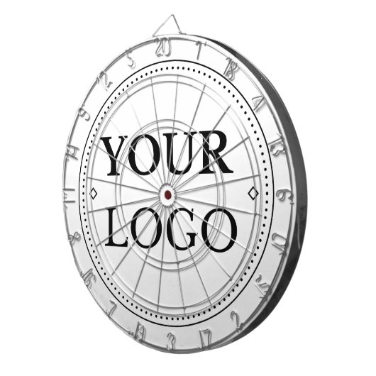 Aangepaste eenvoudige Logo Business Promotie Dartbord (Voorkant Rechts)